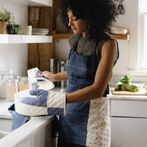 Organic Cotton Quilted Bib Apron