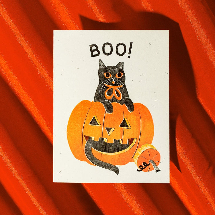 Boo! Pumpkin Cat