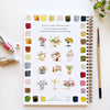 Bouquet Watercolor Workbook