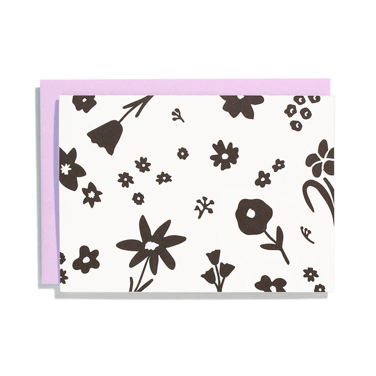 Black & White Floral Boxed Notes