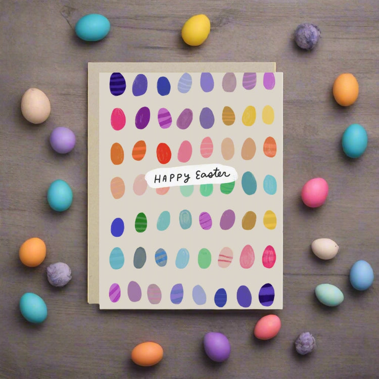 Colorful Eggs Card