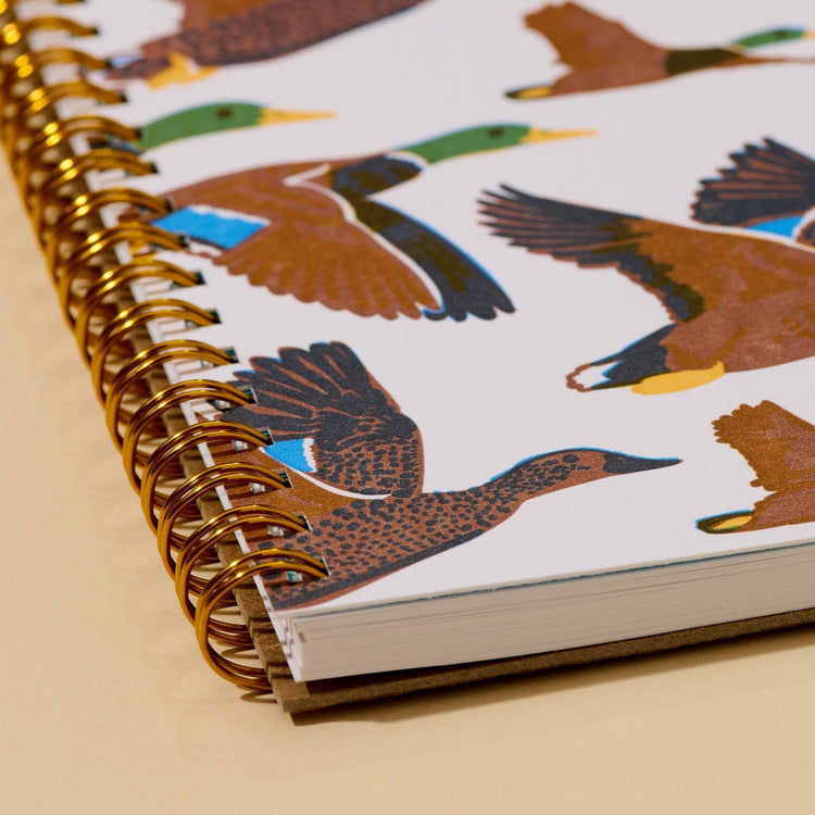 Ducks Letterpress Spiral Notebook