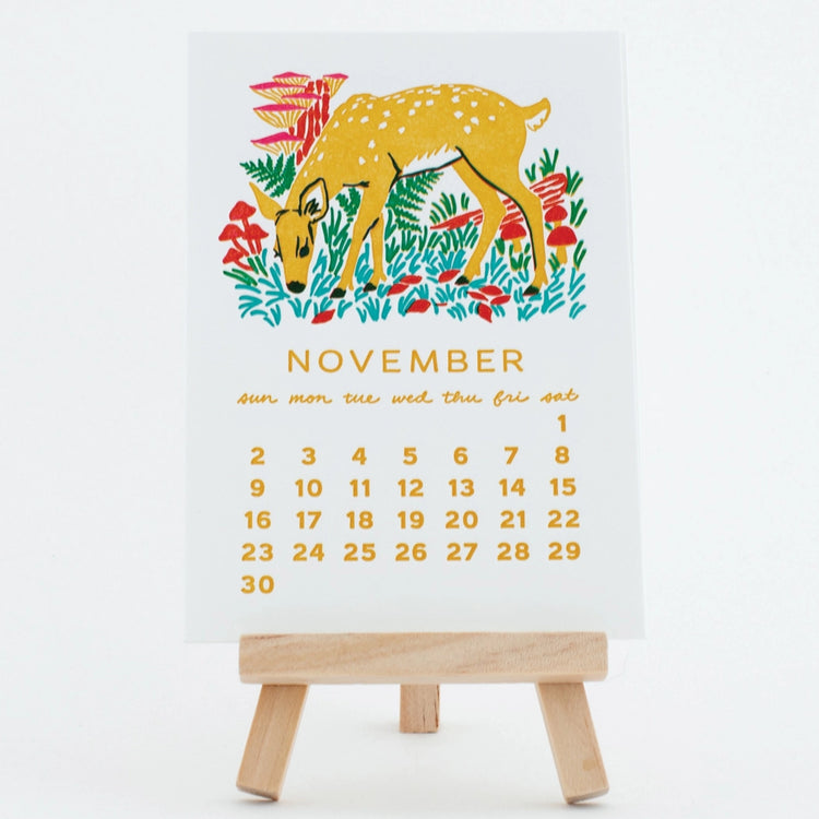 2025 Forest Friends Desk Calendar