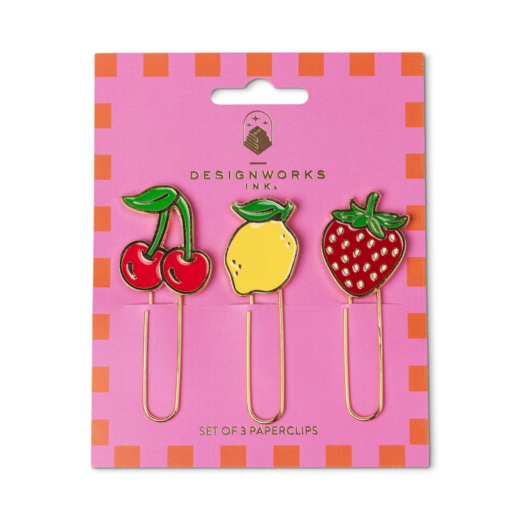Fruit Paperclip Set