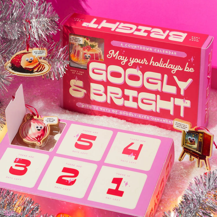 Googly & Bright Holiday Ornament Countdown Calendar