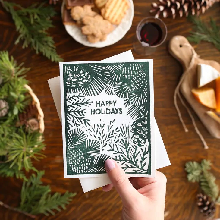 Happy Holidays Greenery - Boxed Set