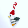 Knit Seagull Ornament
