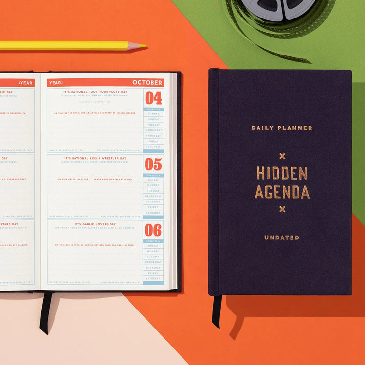 Hidden Agenda Undated Planner