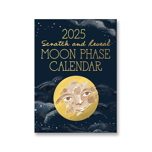 Moon Phases Scratch & Reveal Desk Calendar