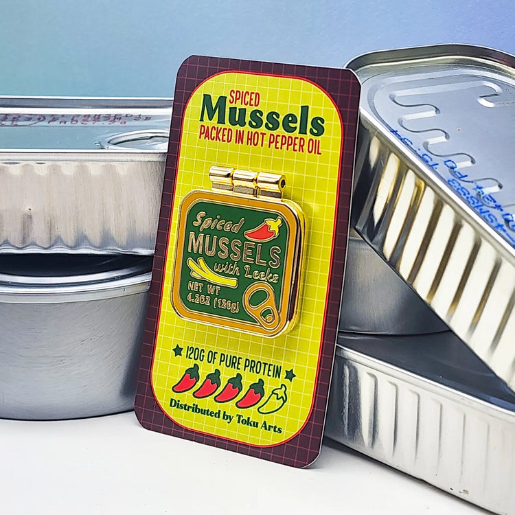 Tinned Mussels Pin