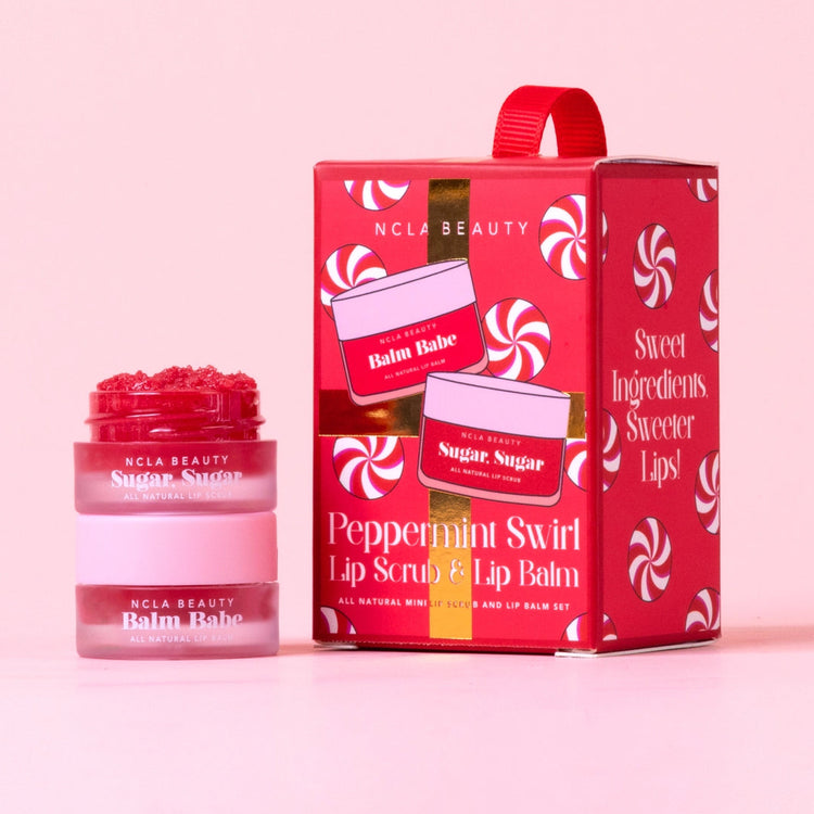 Peppermint Swirl Lip Treatment Holiday Ornament Gift Set