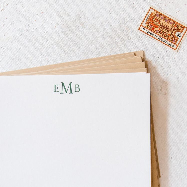 P.S. Letterpress Stationery - Monogram