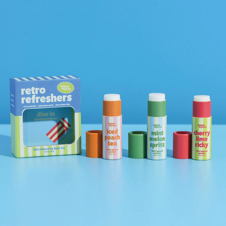 Retro Refreshers Lip Balm Trio