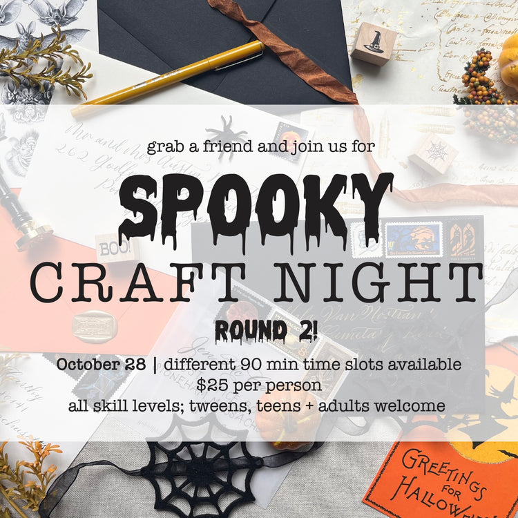 10/28 | DIY Letterpress Spooky Craft Night - NEW DATE ADDED!