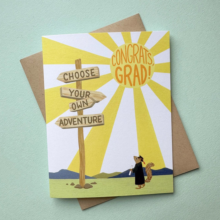 Choose Your Adventure Squirrel Diploma Graduation