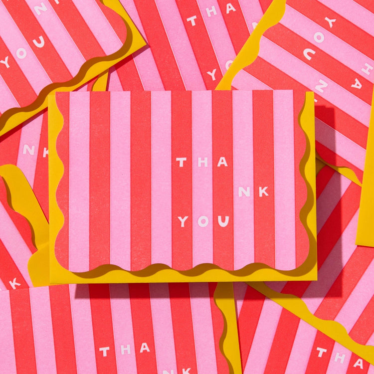 Cabana Stripes Boxed Thank You Cards