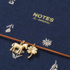 Twilight Blooms Fabric Lined Notebook