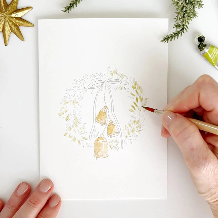 Wreaths Paintable Notecards