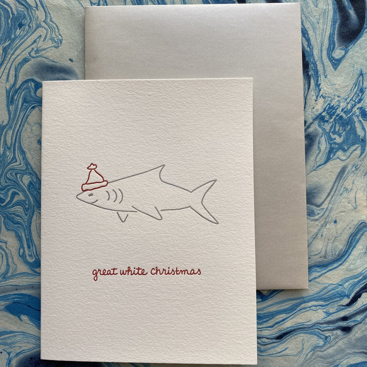 Great White Christmas Holiday Cards and Boxes