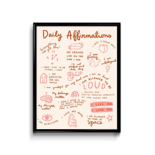 Daily Affirmations Print