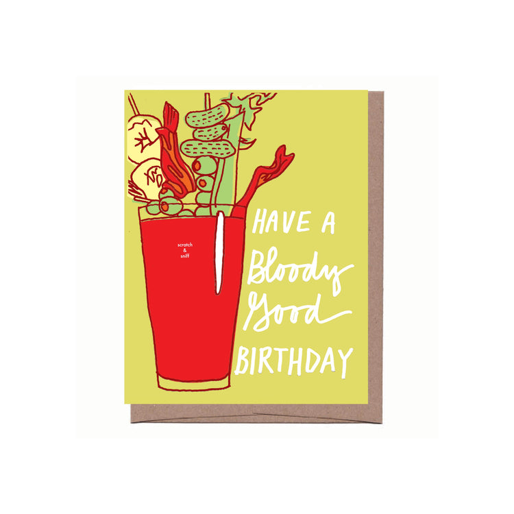 Scratch and Sniff Bloody Mary Birthday