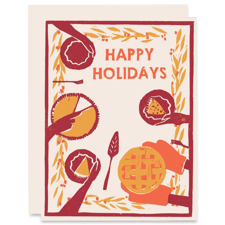 Happy Holidays Pie Feast Single Card