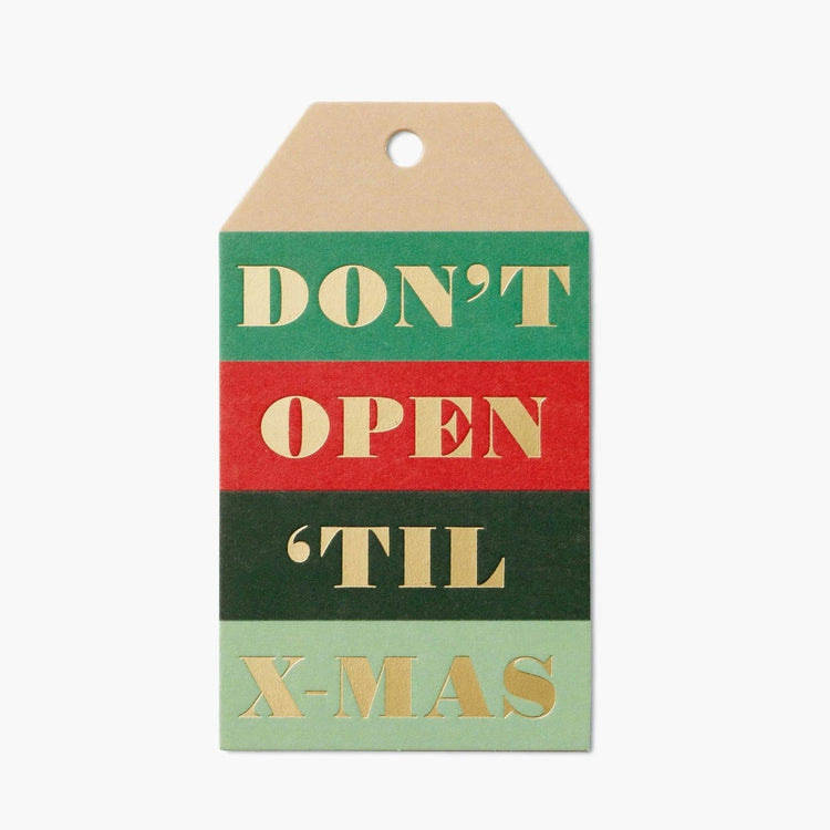 Don't Open Til X-Mas Gift Tags